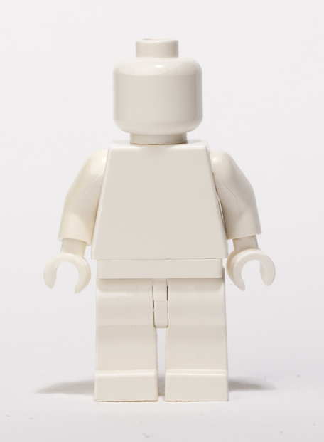 White Lego Monochrome minifigure